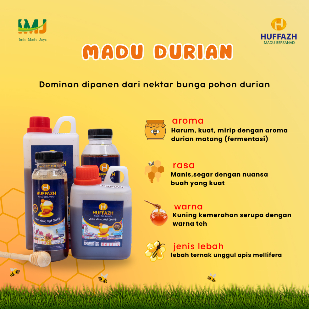 

MADU MURNI DURIAN | MADU HUFFAZH – 100% ASLI DARI ALAM | MADU BERSANAD