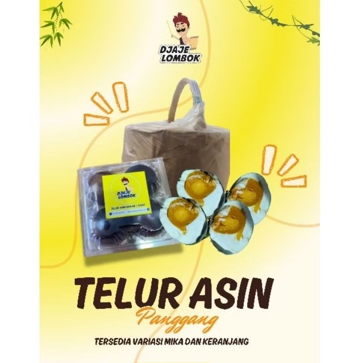 

OLEH-OLEH HALAL KHAS LOMBOK TELUR ASIN PANGGANG KERANJANG & MIKA SIAP KONSUMSI / MATANG | MAKANAN SEHAT BERGIZI