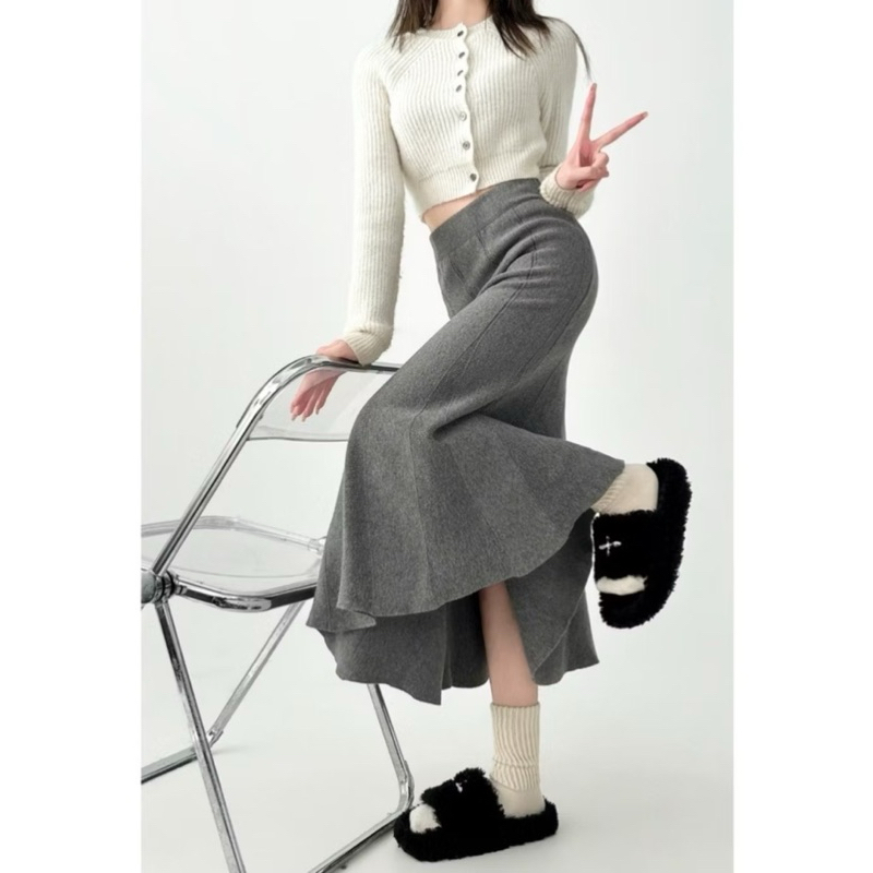 SYFBELL ROK KNIT - rok duyung knit rajut import