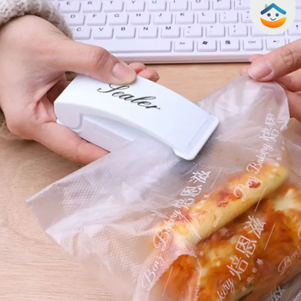 Sealer Perekat Plastik Press Mini Vakum Makanan Portable Kecil