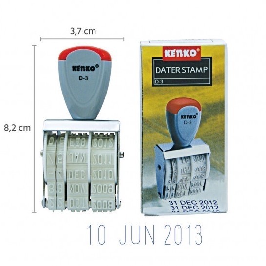 

Kenko Stempel Tanggal D-3 5mm