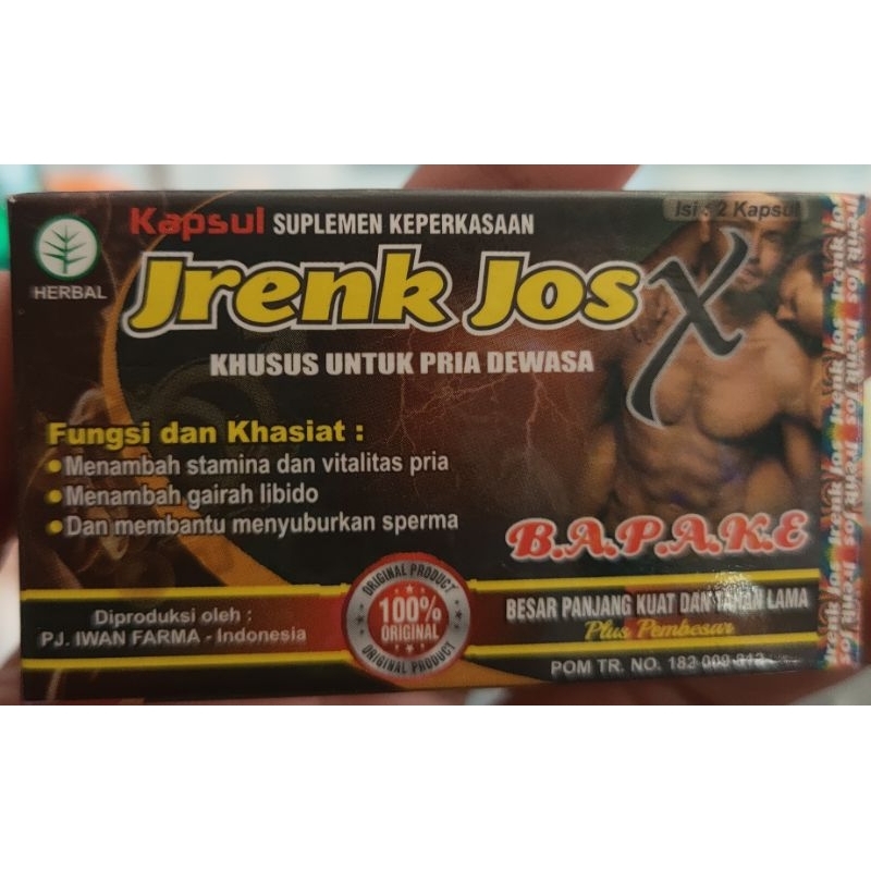 Kapsul Jreng Joss bapak e obat kuat dan tahan lama