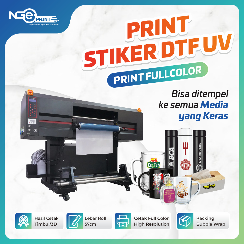 Print Stiker DTF UV/Print Full Color