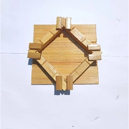 Asbak Kayu Mini Estetik Tempat Wadah Puntung Putung Sampah Abu Rokok Ashtray Bambu Minimalis