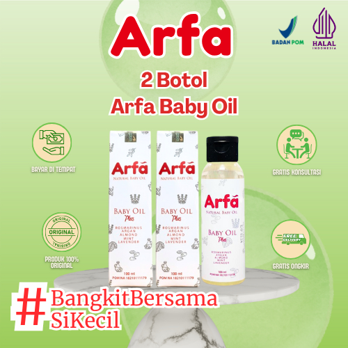 2 ARFA BABY OIL  - MINYAK TELON ARFA (2pcs)