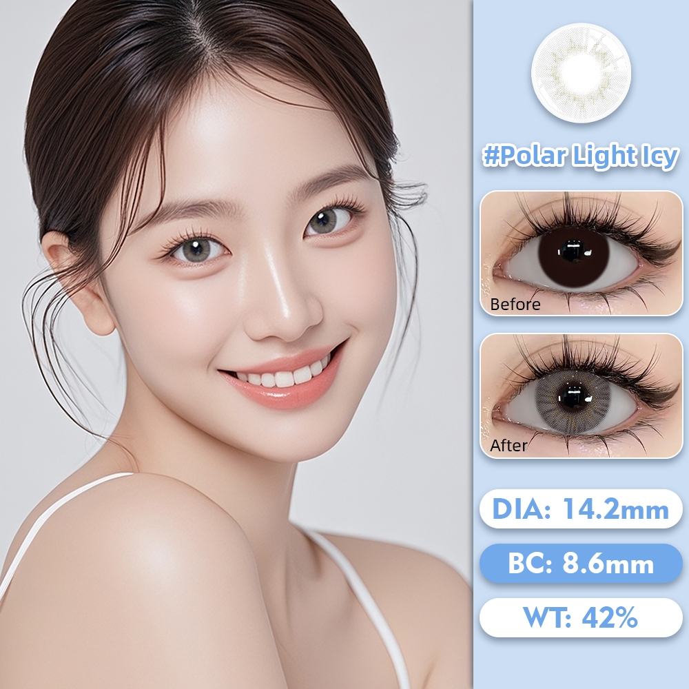 UYAAI SOFTLENS MOCHA COLOR LENSA KONTAK Softlens Hitam Diameter 14.2mm Use 6 Months