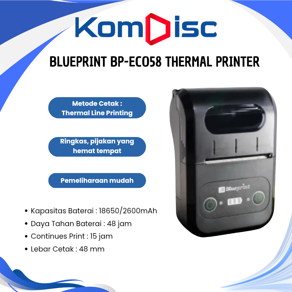 BLUEPRINT BP-ECO58 THERMAL PRINTER