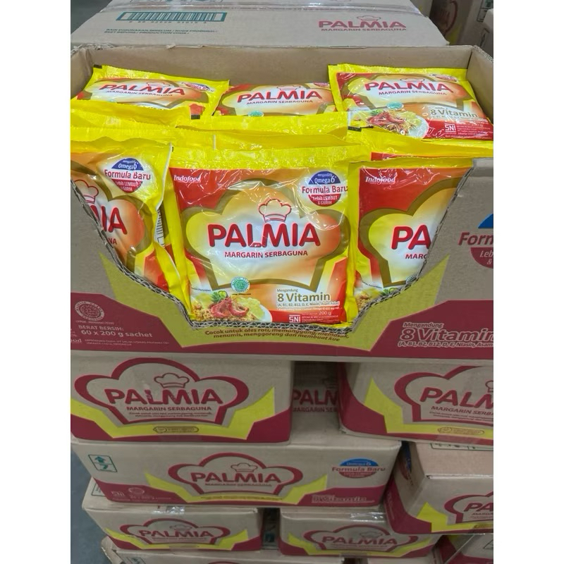 

Mentega Palmia serba guna 200g kemasan 1 dus isi 60pcs