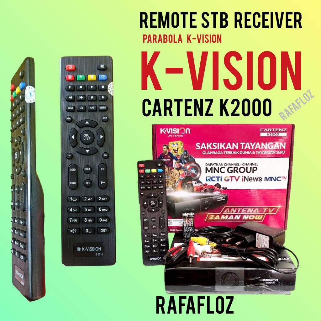 Remote receiver k-VISION Cartenz K2000 Langsung pakai tidak perlu set kode