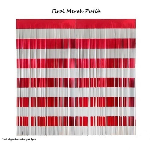 Tirai Foil Dirgahayu Merah Putih