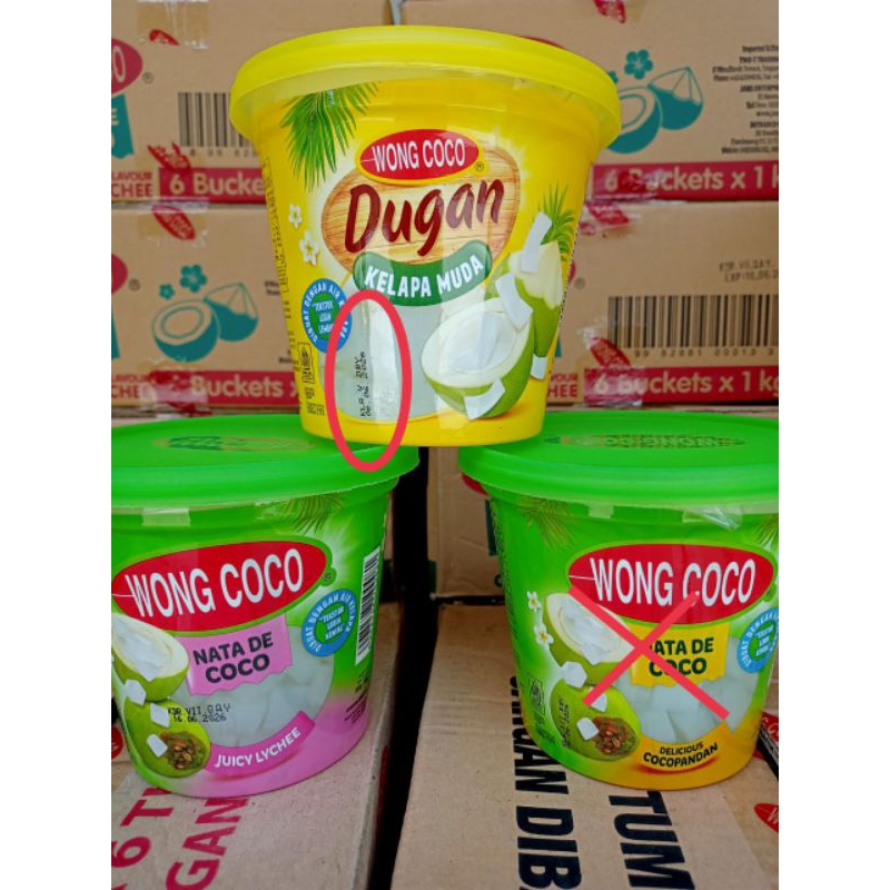 

KHUSUS INSTAN KURIR-WONG COCO NATA DE COCO 1KG KARTONAN ISI 6