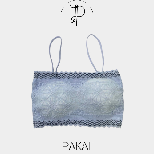 PAKAII Bra Renda Wanita Motif Bunga Brukat Seamless Sport Brokat - 924