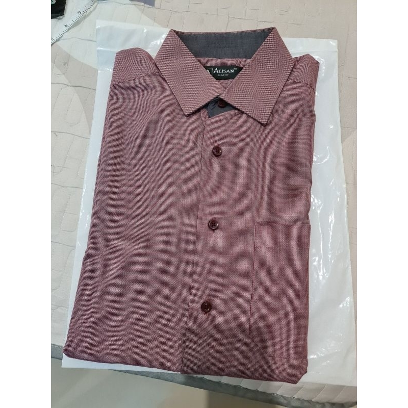 kemeja merah alisan preloved