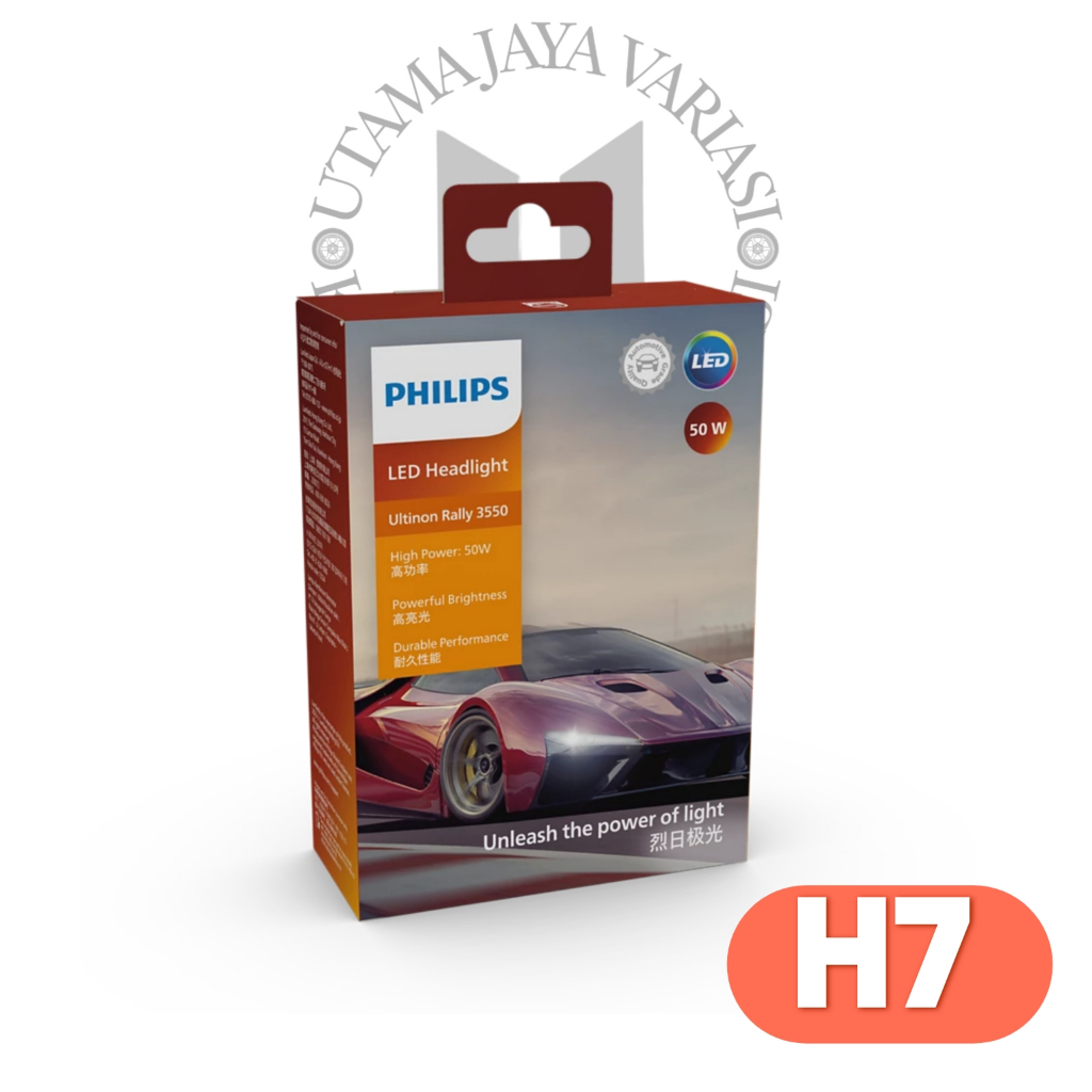 Bohlam Led Philips Led H7 Ultinon Rally 3550