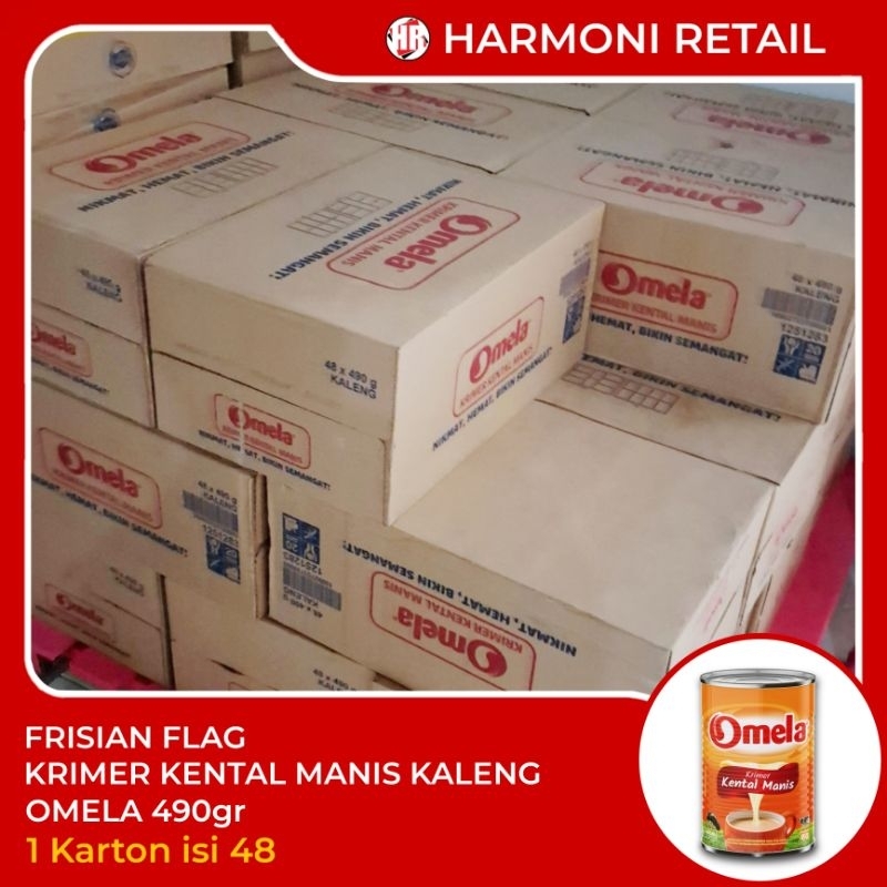 

Krimer Kental Manis Omela Besar Kaleng 1 dus 490gr isi 48