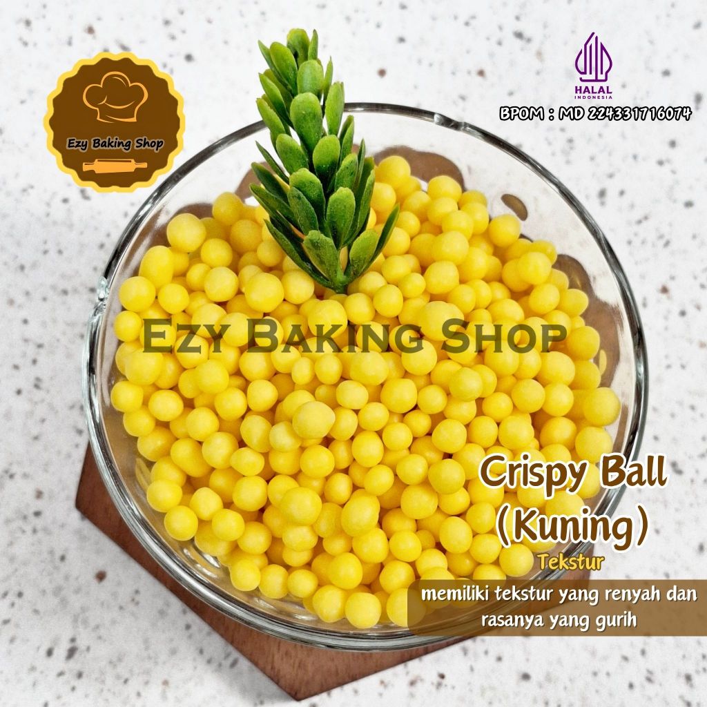 

Elmer Crispy Ball Coklat 100gr - Choco Caviar / Topping Donut