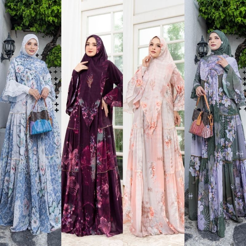 syari istimewa ayu aurosa permata rayola series syari ORI eldeena /rifaya dress ORI aqila