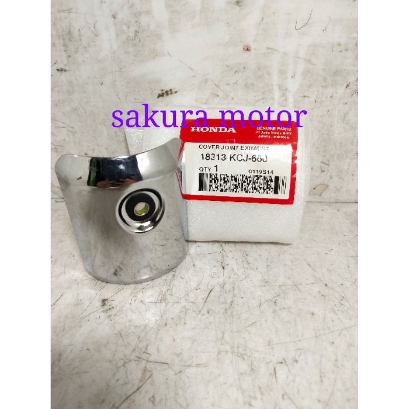COVER KNALPOT TIGER REVO BAGIAN DEPAN LEHER KNALPOT KECIL ORIGINAL HONDA 18318-KCJ-660