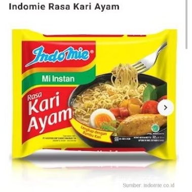 

Indomie kuah kari ayam