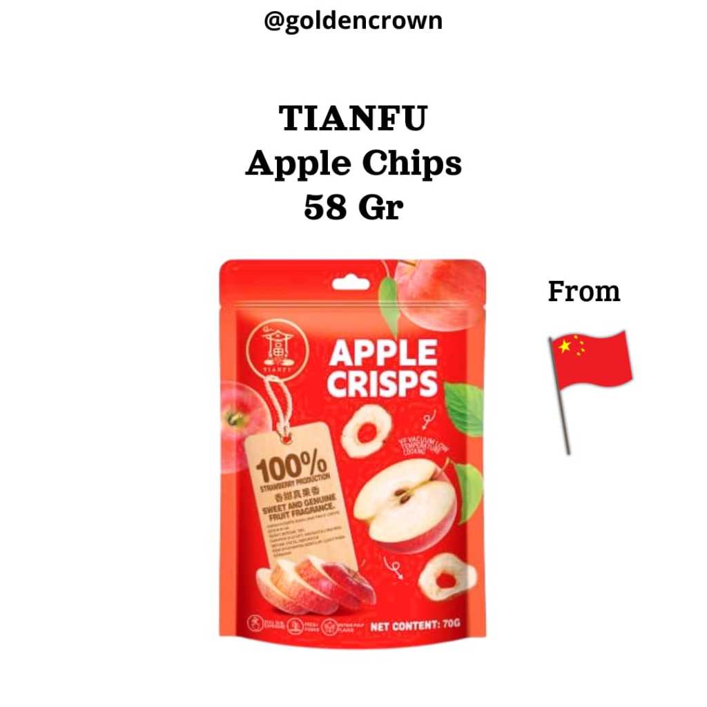 

TIANFU Apple Chips / Keripik Buah Apel 58g