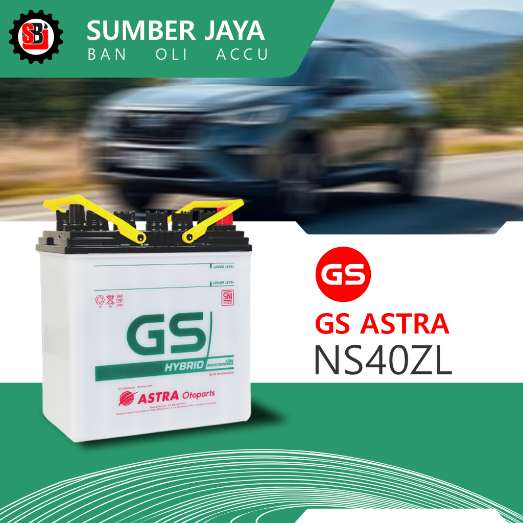 AKI BASAH GS ASTRA HYBRID NS40ZL 12V 35AH MOBIL