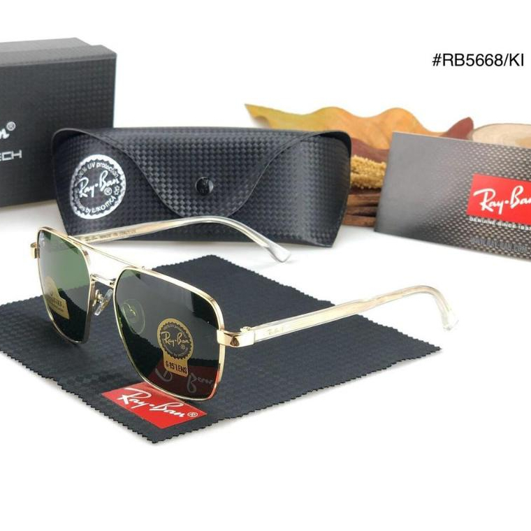 Ray-Ban 5668 lensa diamond hard 100% kaca asli / kacamata hitam pria / kacamata anti uv protaction /