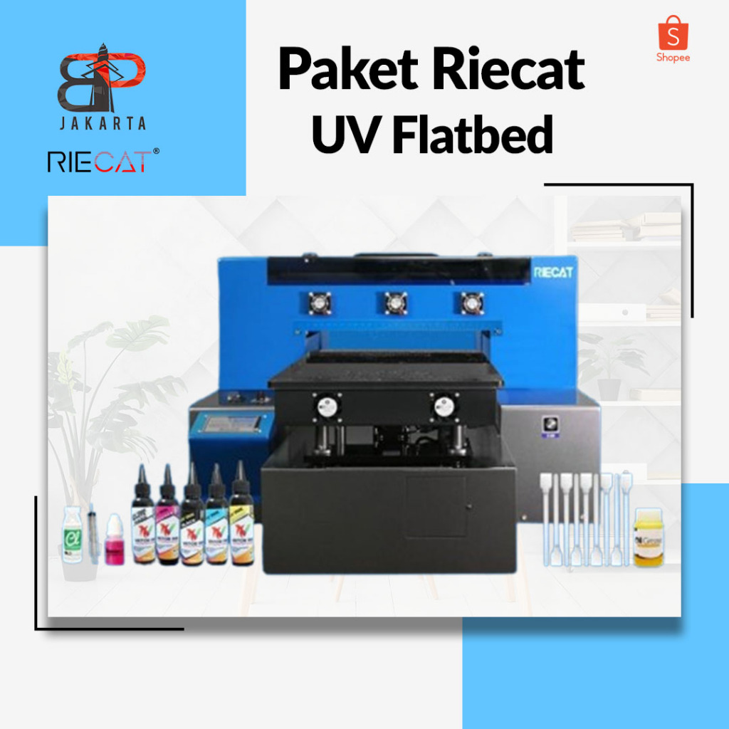 PAKET PRINTER MESIN UV FLATBED