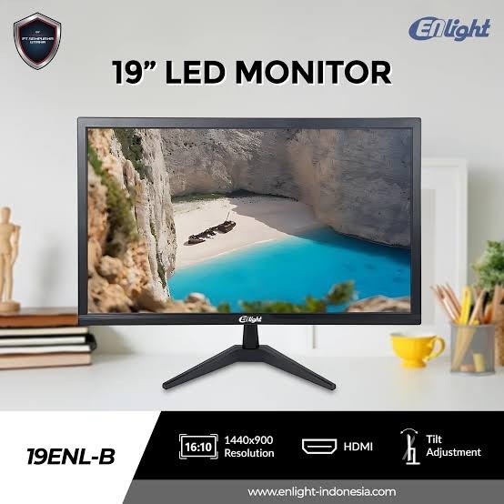 19 Inch FHD LED Monitor 19ENL-B by Enlight - 75Hz 5ms VA