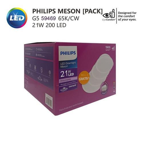 PHILIPS Downlight LED 59469 Meson G5 175 21Watt / 12W / 12Watt 65K ID MP Putih pack