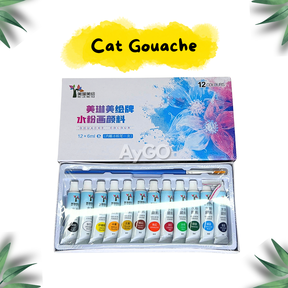 

Cat Gouache / Gouache Paint