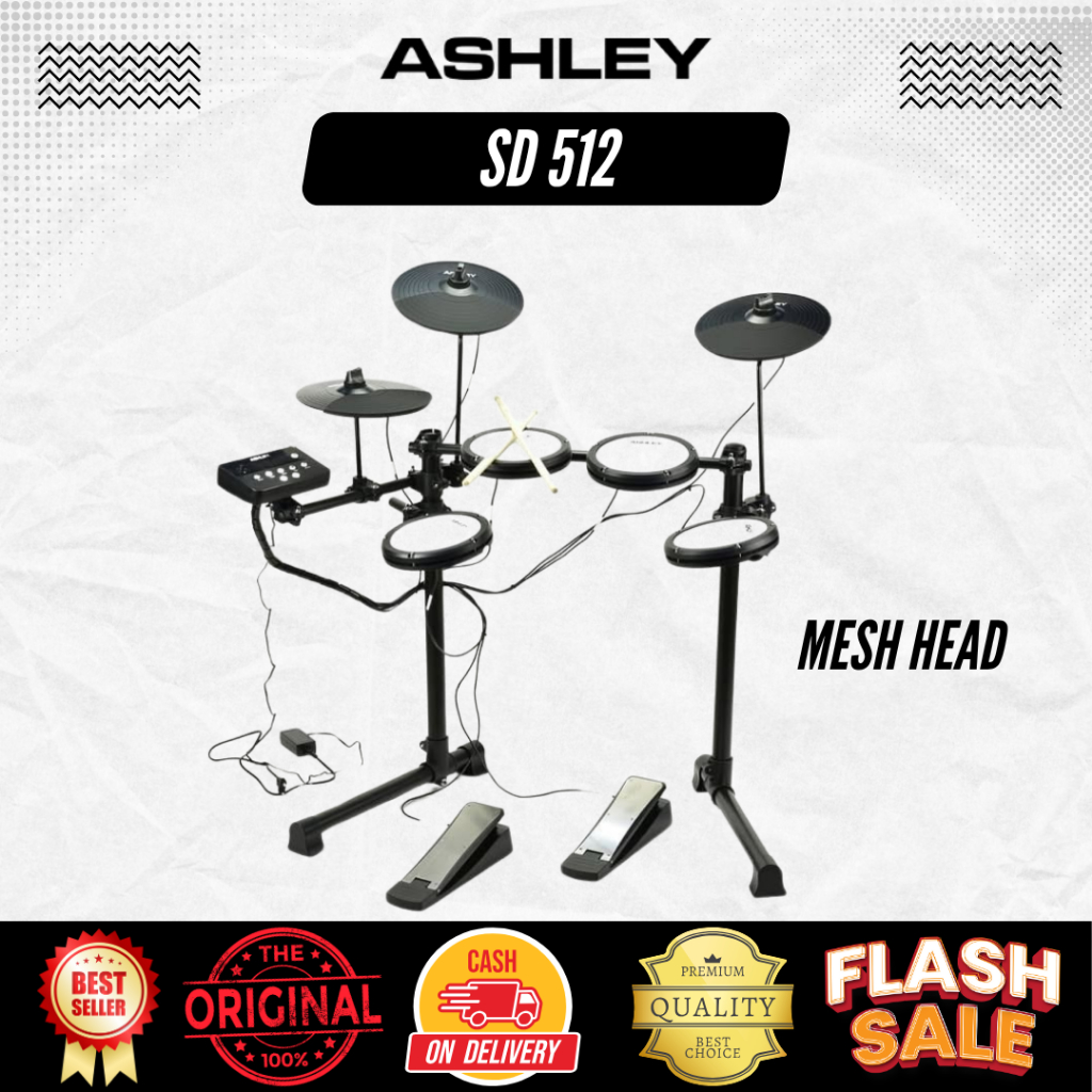 Drum Elektrik Ashley SD 512 Mesh Head
