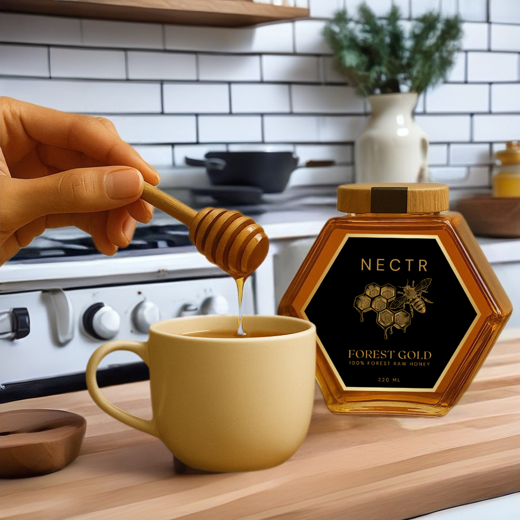 

[NECTR Forest Gold 380ml] Madu Trigona (Stingless Bee) | Kaya Propolis & Antioksidan