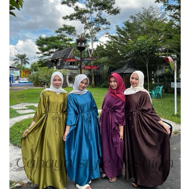 Kaftan payet lebaran 2025 muslim wanita kekinian satin mewah jumbo cantik remaja