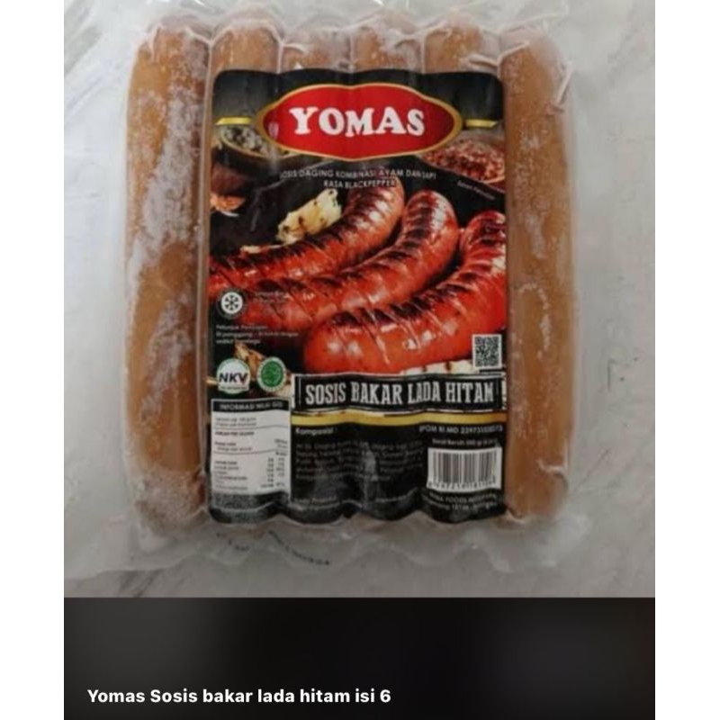 

Yomas Sosis Bakar Lada Hitam Isi 6pcs