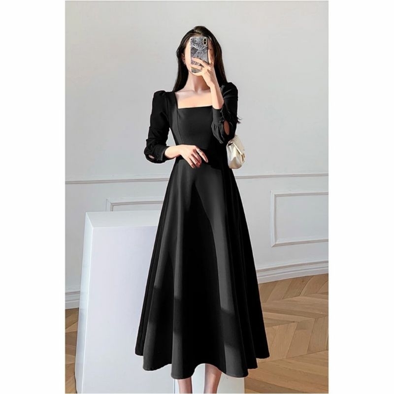 dress merah / dress wanita / dress korea / baju wanita