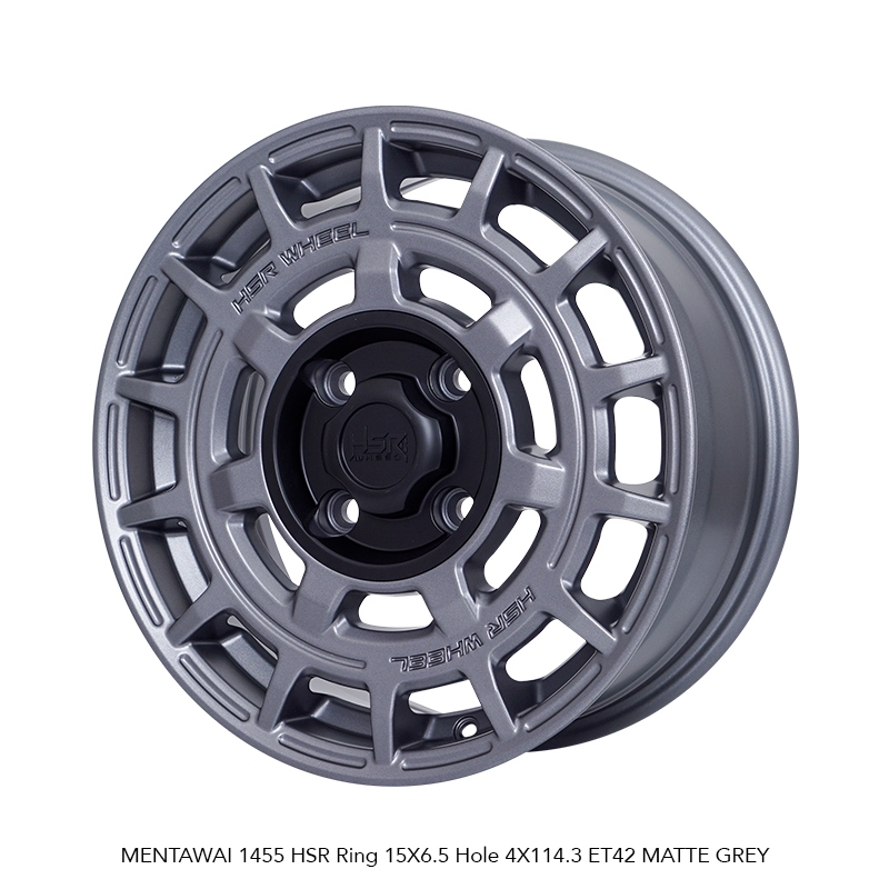 velg racing model SEMI RALLY R15 hole 8 cocok untuk mobil BRIO, AGYA, SIGRA
