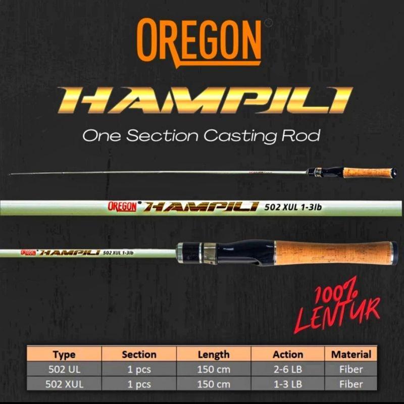 OREGON HAMPILI 150cm Bahan Fiber 1-3lb Dan 2-6lb