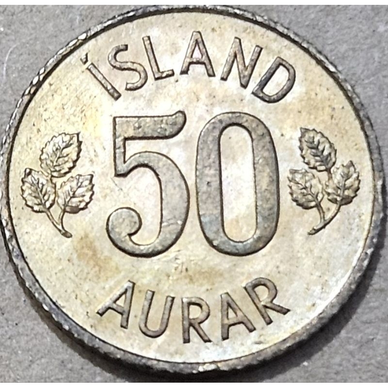 #Super Murah Recomend Koin Asing Negara Island 50 Aurar tahun 1971 kondisi utuh dijamin original 100