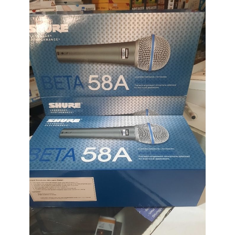 MIC VOKAL ZHURE BETA 58 SM 57  ORI MIC KABEL