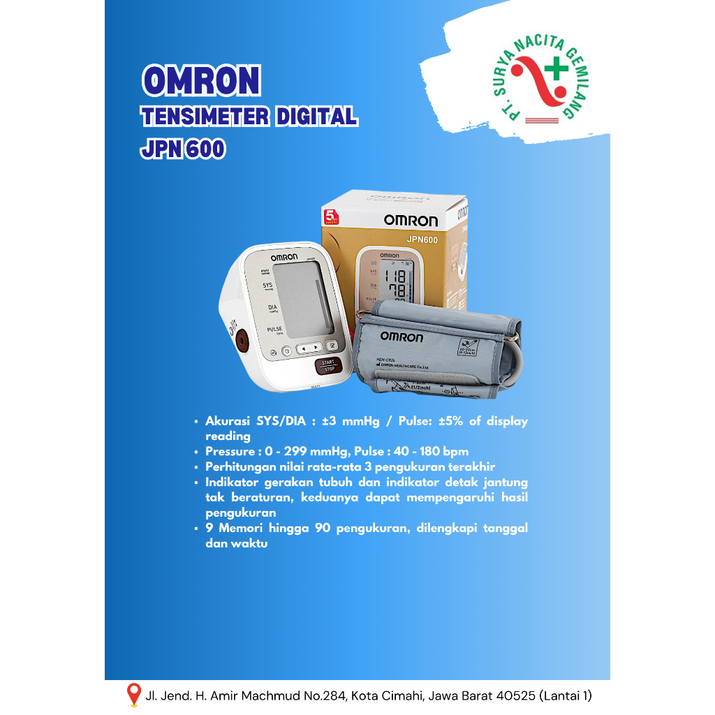 Tensimeter Omron Digital Omron JPN 600 / Tensi Darah Digital