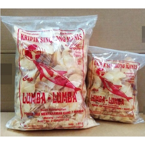 

KERIPIK SINGKONG MERK LUMBA LUMBA KEMASAN 500GR