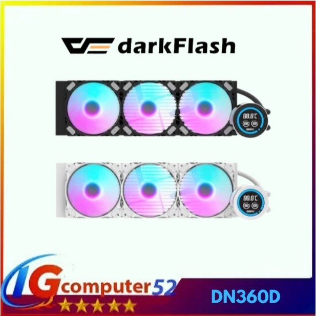 DarkFlash NEBULA DN360D DIGITAL / DN 360D DIGITAL ARGB 360mm AIO Liquid Cooler