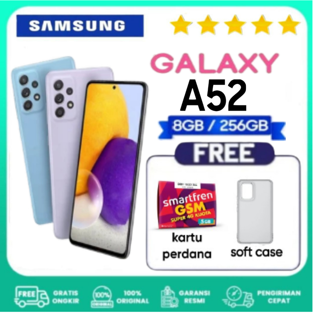 HP SAMSUNG GALAXY A52 8GB/128GB 8GB/256GB - GARANSI RESMI