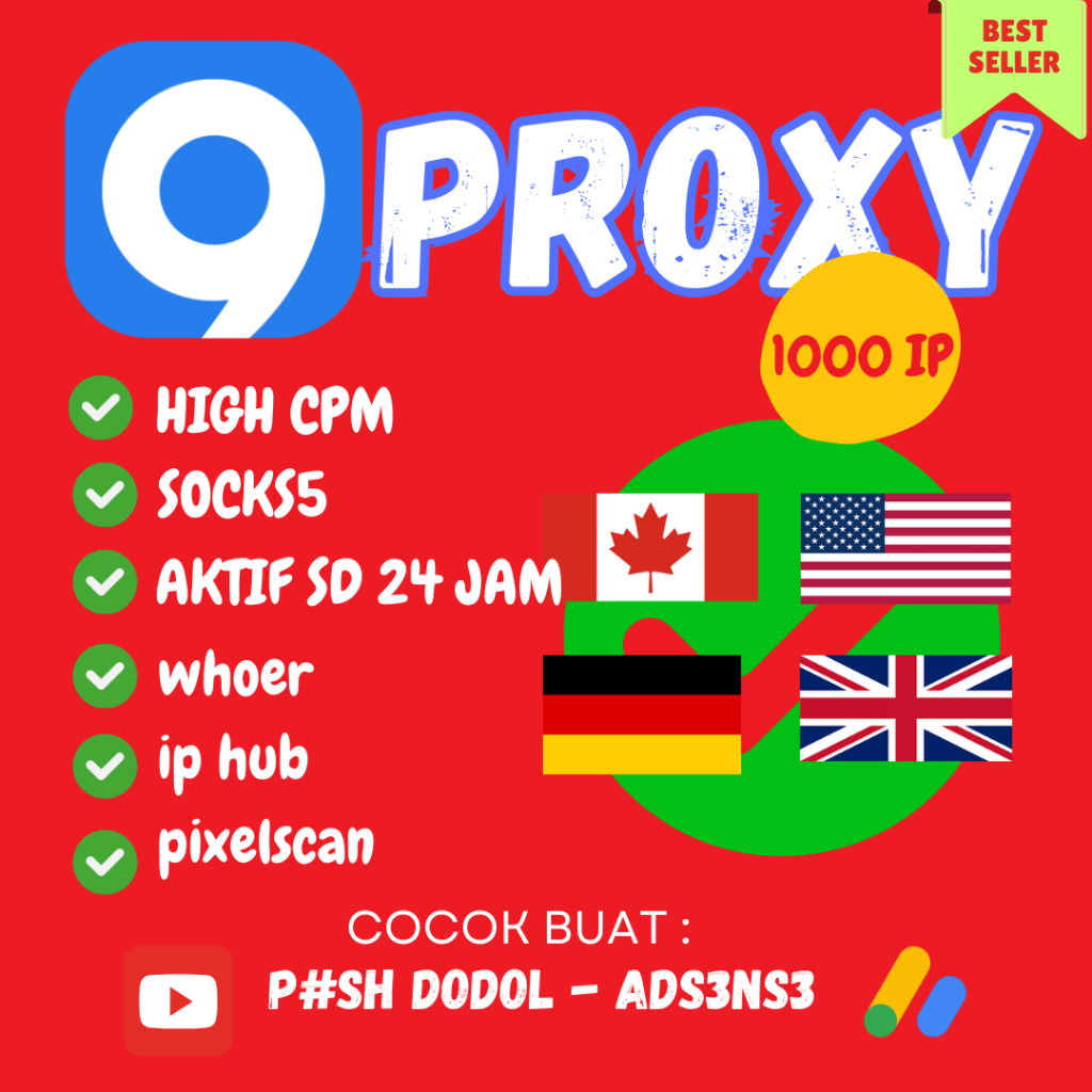 9PROXY PREMIUM RESIDENSIAL PROXY 1000 IP