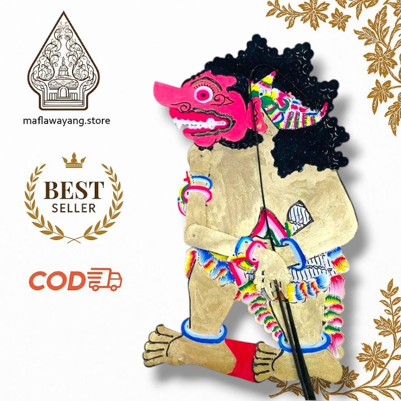 Wayang Kulit Asli Buto Pragalba Standar