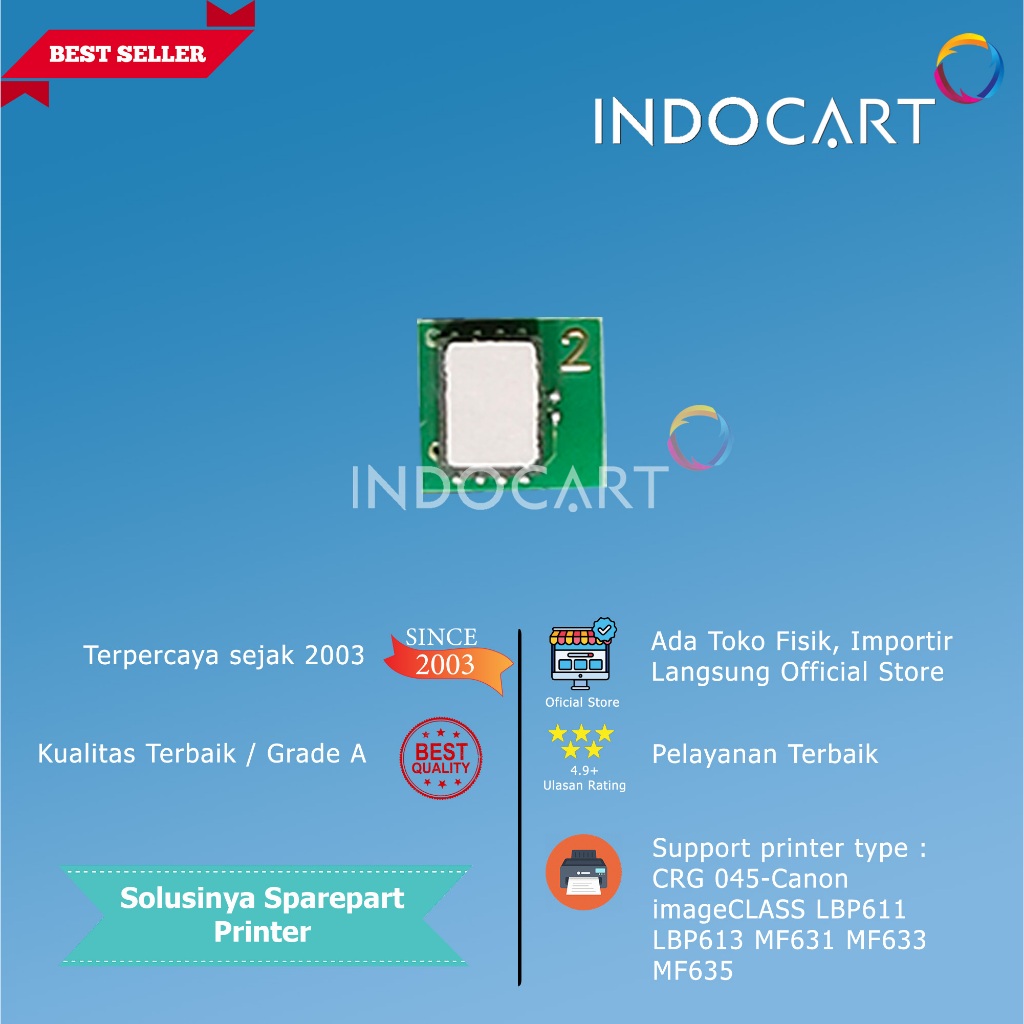 Chip CRG 045-Canon imageCLASS LBP611 LBP613 MF631 MF633 MF635
