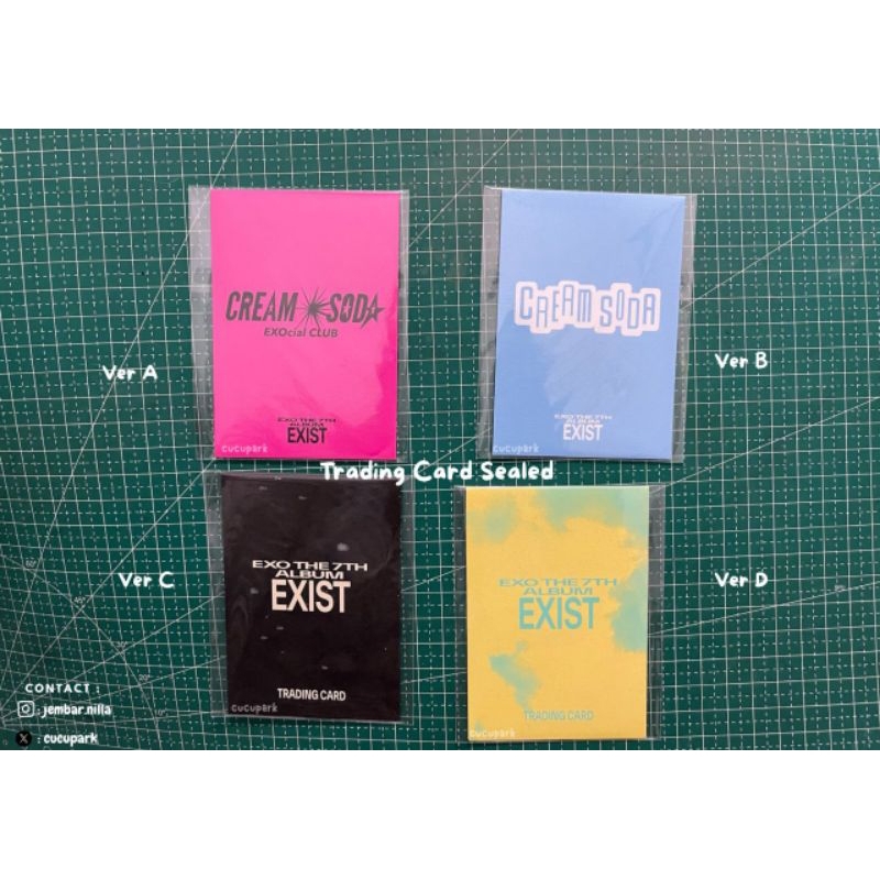 [READY STOCK] EXO Trading Card Sealed Cream Soda Exist Baekhyun Teolaegi Card