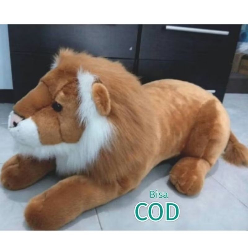 boneka singa ukuran L 40 cm mainan anak anak