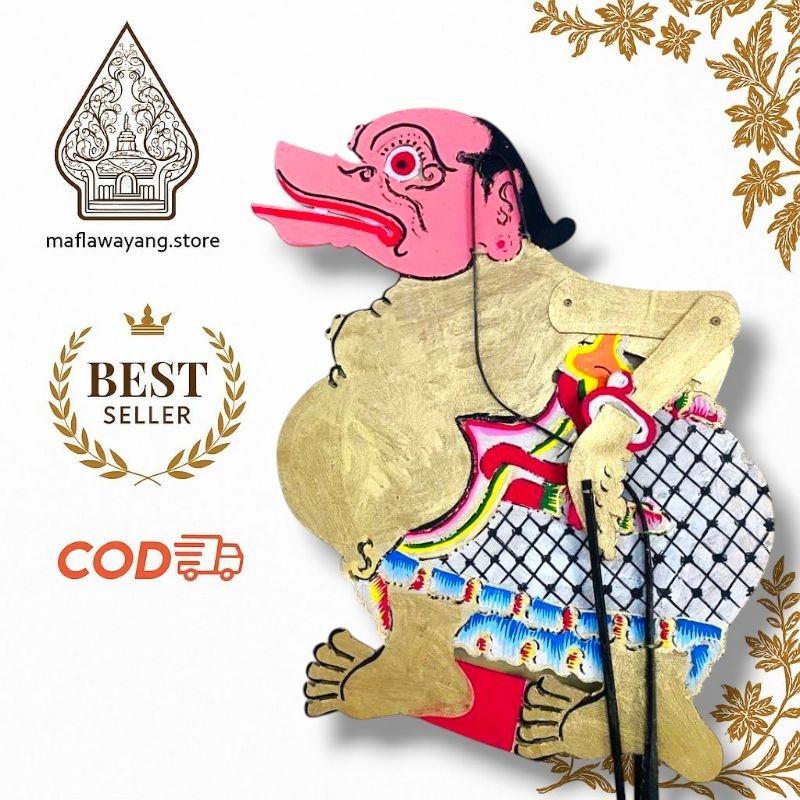 wayang kulit asli togog ukuran standar