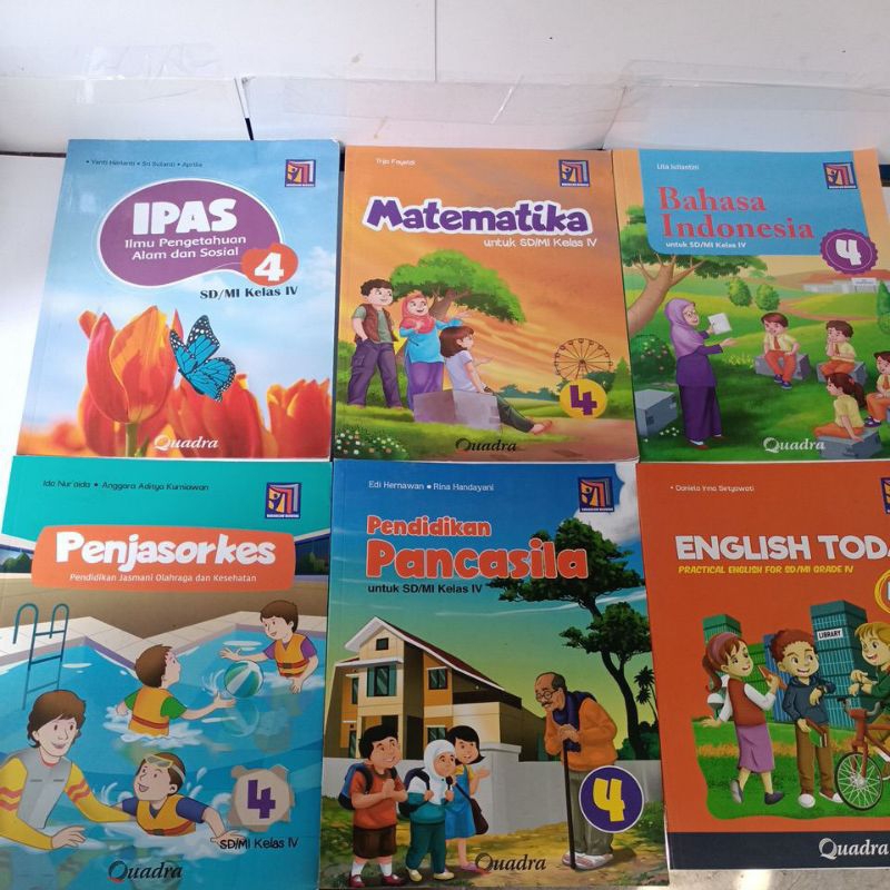 buku paket quadra kelas 4 SD kurikulum merdeka